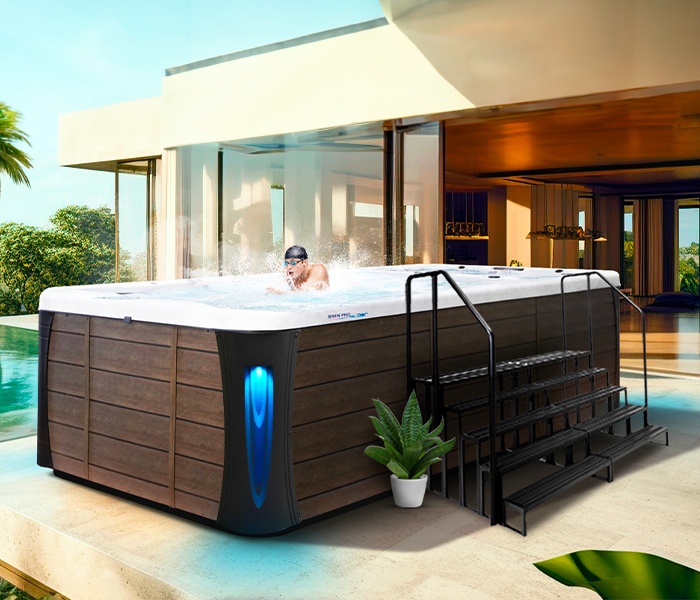 Calspas hot tub being used in a family setting - Provo